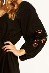 Fate and Becker Our Love Embroidered Dress Black From BoxHill