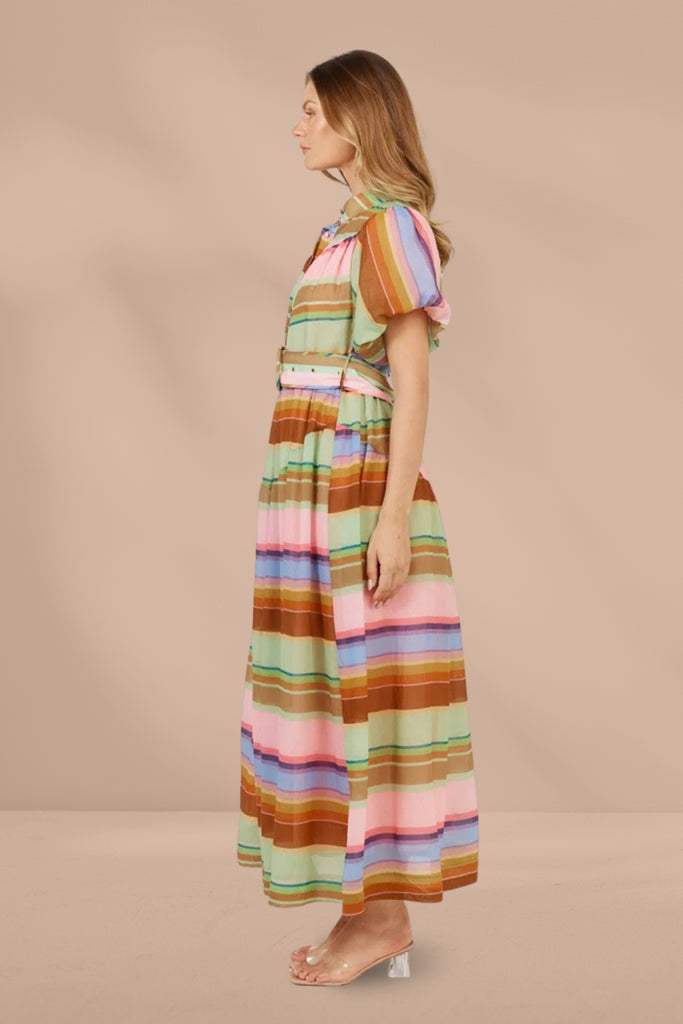 Fate and Becker Siesta Dress Stripe Multi From BoxHill