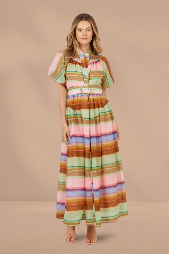 Fate and Becker Siesta Dress Stripe Multi From BoxHill