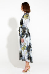 Fate and Becker Transfixed Midi Duster Shirt Dress Marble From BoxHill