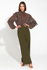 Fate and Becker Untamed Ruffle Blouse Animal From BoxHill