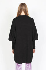 Federation Belle Long Line Cardi Black From BoxHill