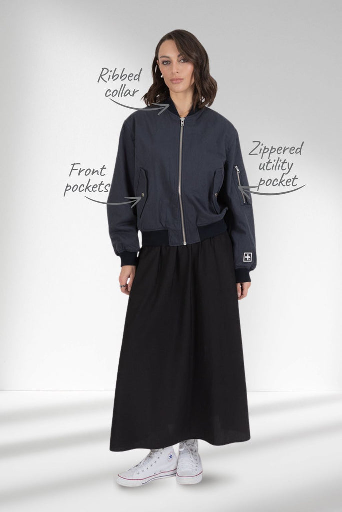 Federation Bombs Away La Fed Jacket Washed Black From BoxHill