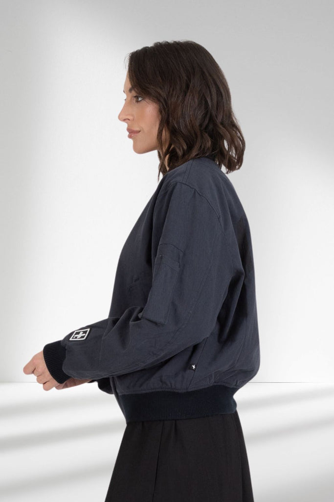 Federation Bombs Away La Fed Jacket Washed Black From BoxHill