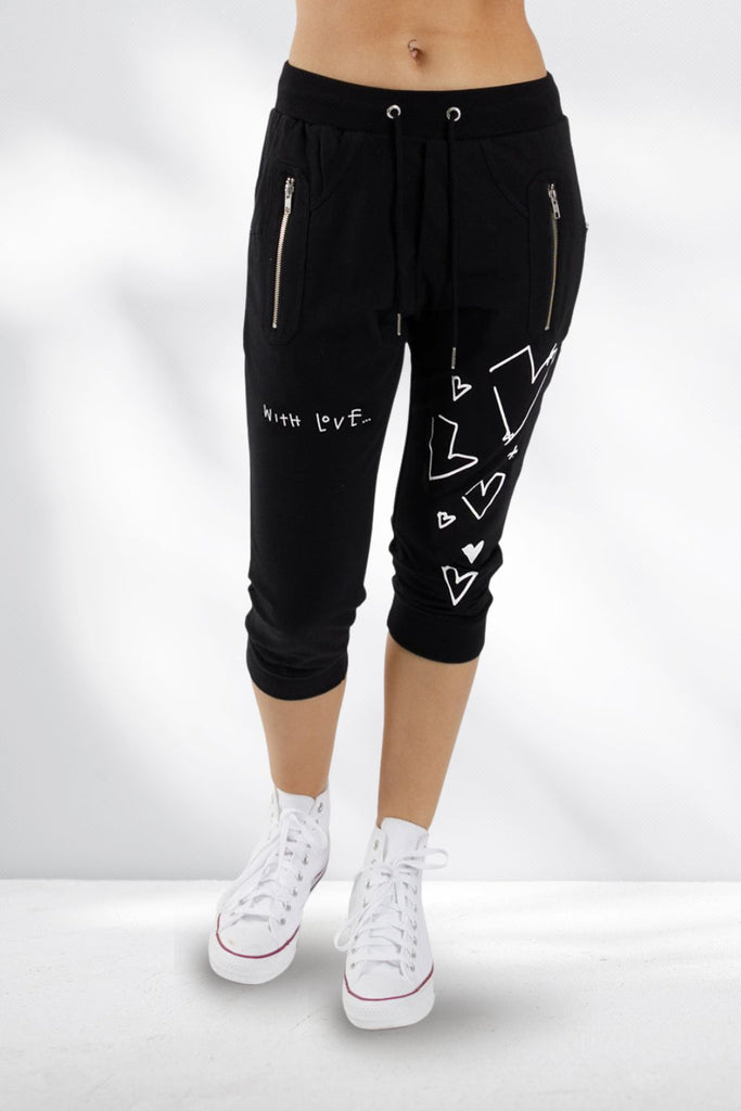 PRE-ORDER Federation Cut Trackies With Love Black White From BoxHill