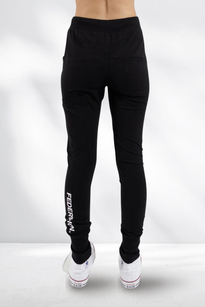 Federation Escape Trackies Staple Black White From BoxHill