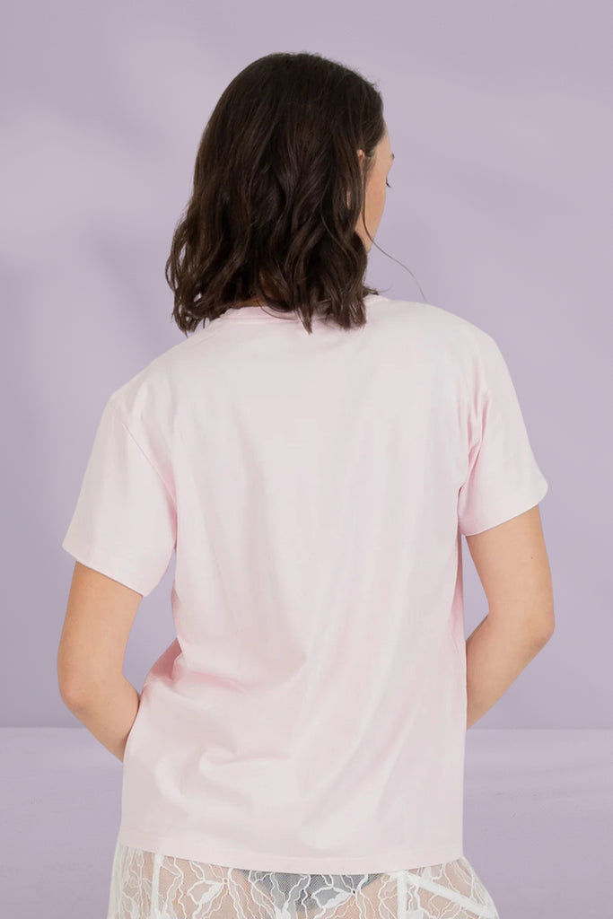 Federation Frankie Tee Pinned Heart Soft Pink From BoxHill