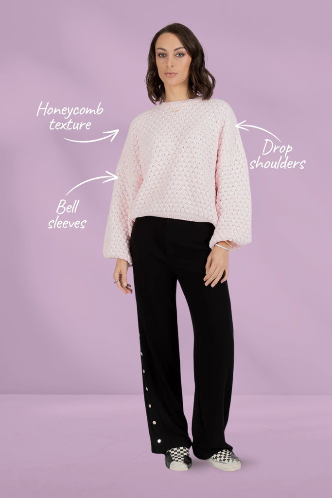 Federation Honeycomb Knit Sherbert From BoxHill