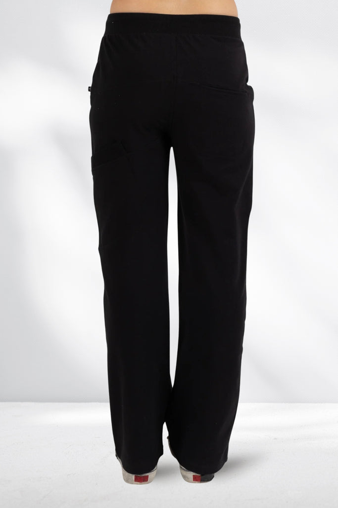 Federation Loose Leg Escape Trackies Black Silver From BoxHill