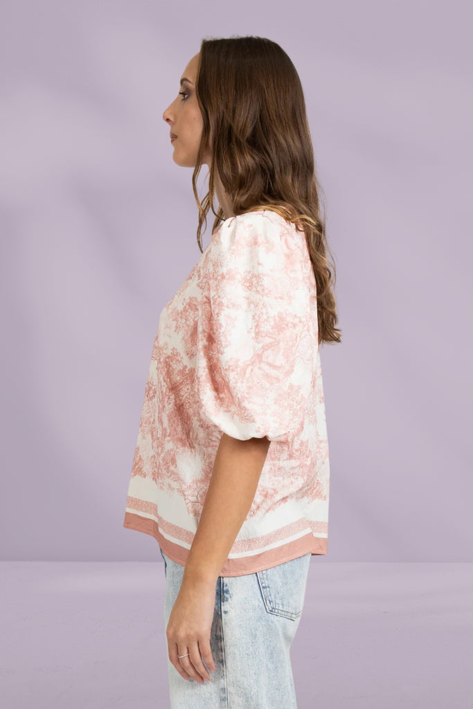 Federation Punch Top Pink From BoxHill