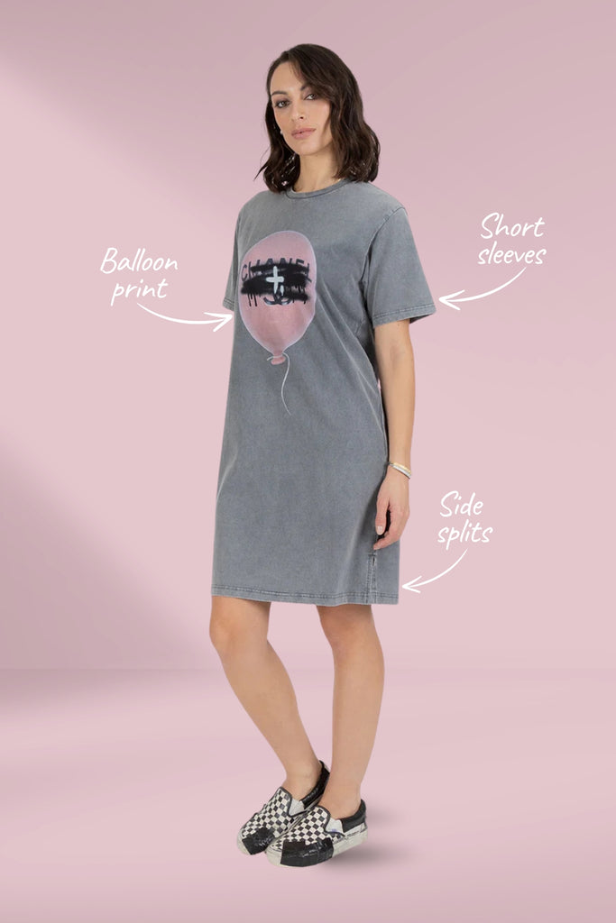 Federation Rush Dress Balloon Slate From BoxHill