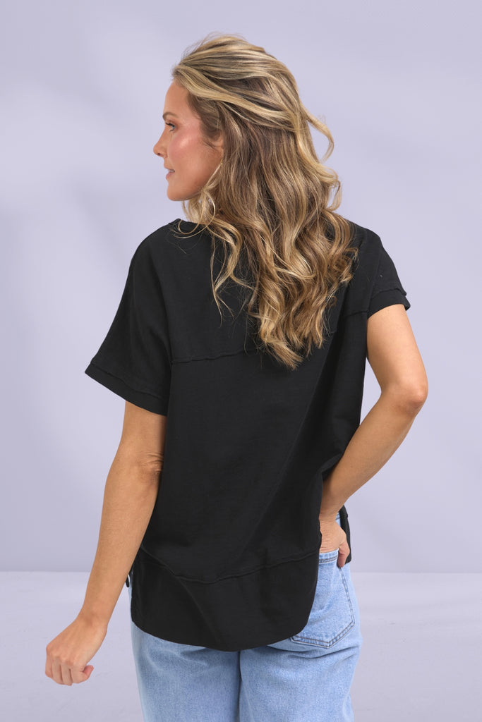 Foxwood Allison Tee Black From BoxHill