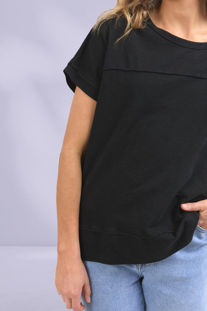 Foxwood Allison Tee Black From BoxHill
