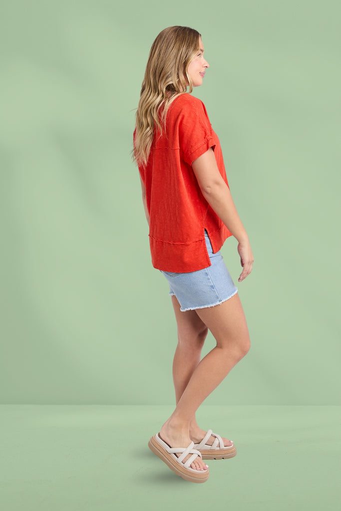 Foxwood Allison Tee Tangelo From BoxHill