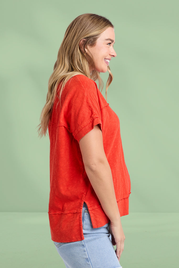 Foxwood Allison Tee Tangelo From BoxHill