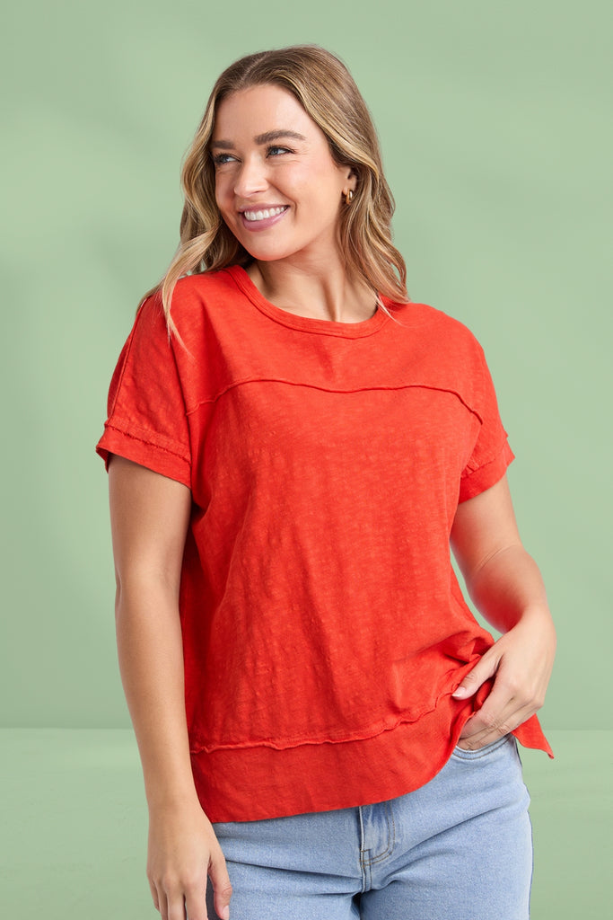 Foxwood Allison Tee Tangelo From BoxHill