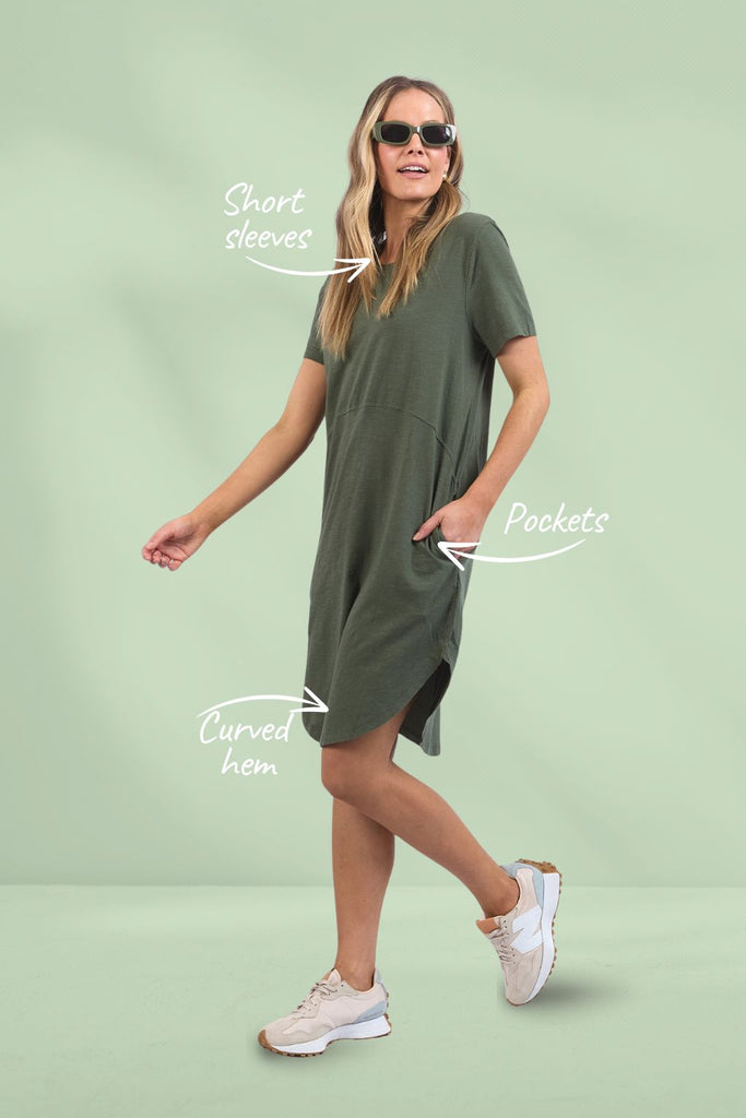 Foxwood Bay Dress Khaki From BoxHill