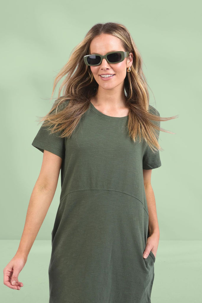 Foxwood Bay Dress Khaki From BoxHill