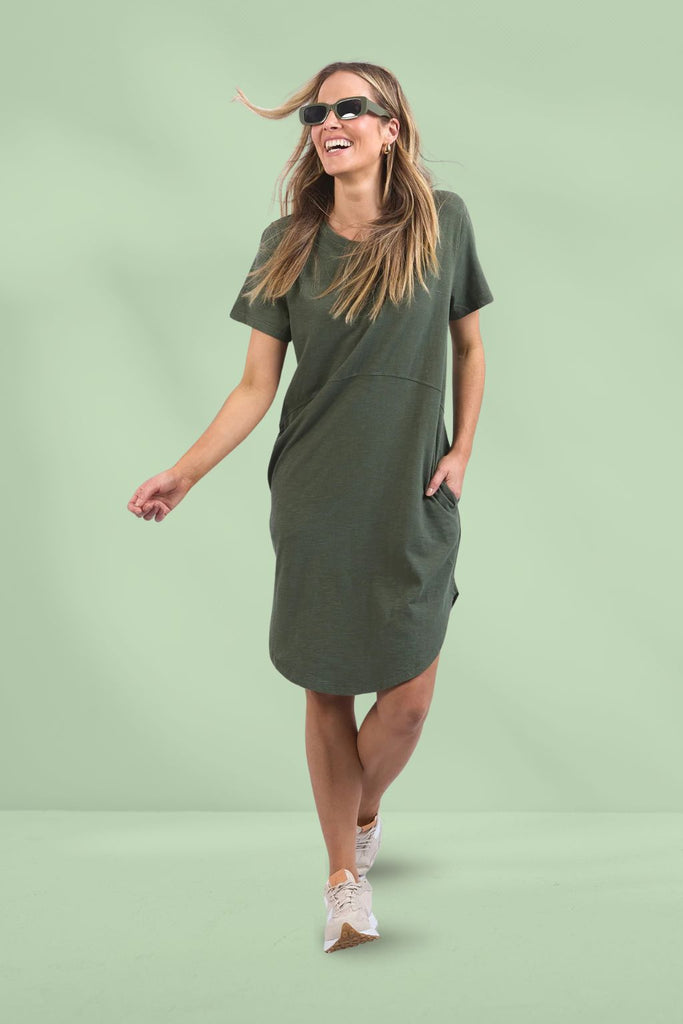Foxwood Bay Dress Khaki From BoxHill