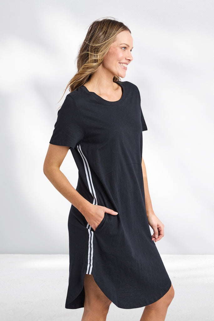 Foxwood Bay Tape Dress Black From BoxHill