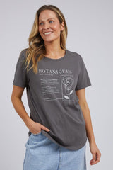 Foxwood Botaniques Tee Washed Black From BoxHill