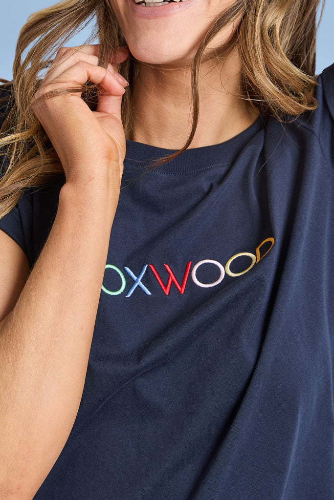 Foxwood Confetti Tee Navy From BoxHill