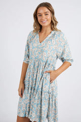 Foxwood Daisy Floral Dress Light Blue From BoxHill