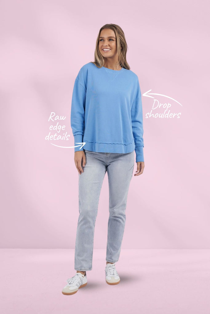 Foxwood Delilah Crew Azure Blue From BoxHill