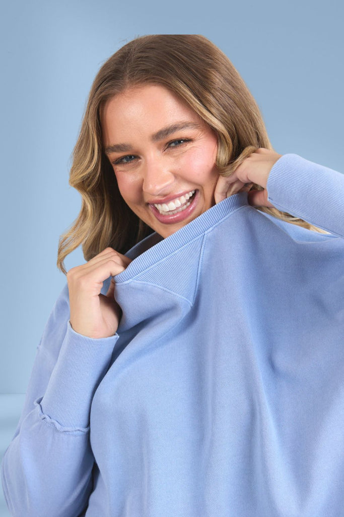 Foxwood Delilah Crew Light Blue From BoxHill