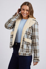 Foxwood Demi Check Jacket Blue Check From BoxHill