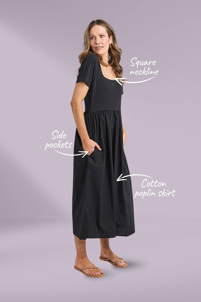 Foxwood Ella Dress Black From BoxHill