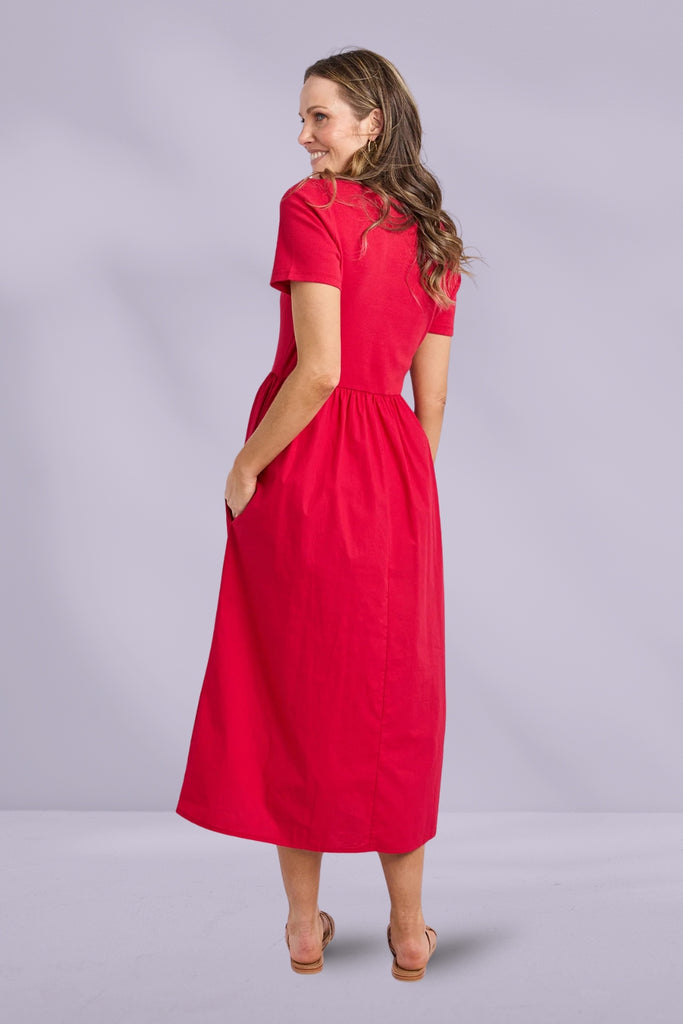 Foxwood Ella Dress Crimson From BoxHill