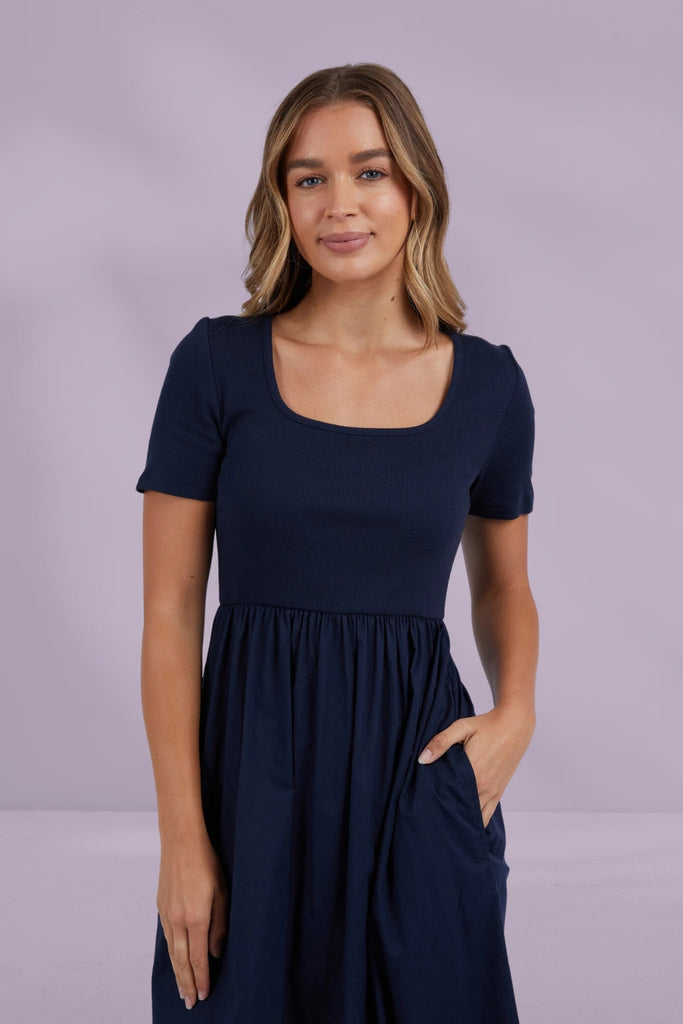 Foxwood Ella Dress Dark Sapphire From BoxHill