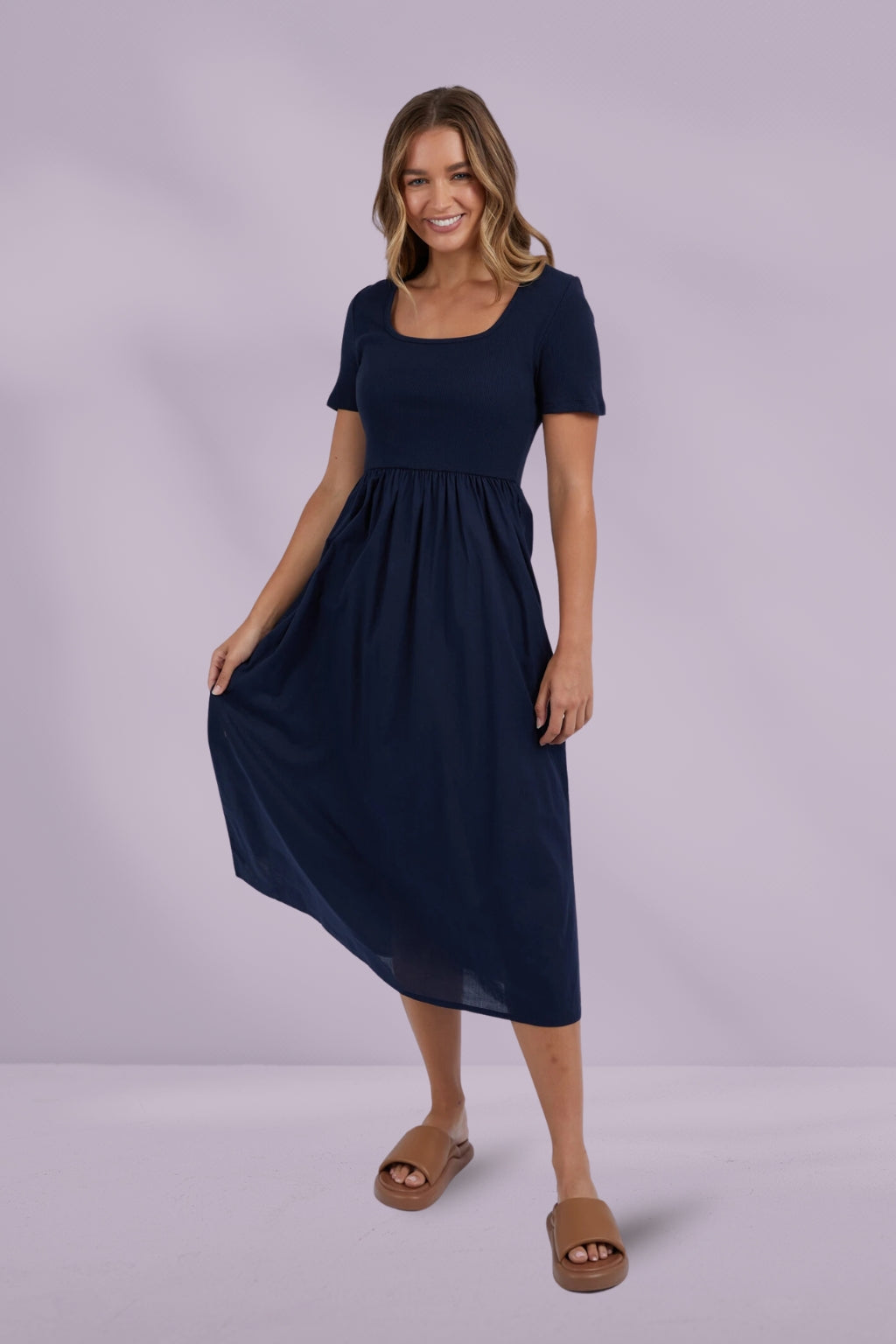 navy blue dress for baby girl Elina Winter Dress - Womens Clothing-Winter Dresses : Mariposa Clothing NZ  - Seriously Funky Clothing & Footwear for Men, Women & Children main image 1