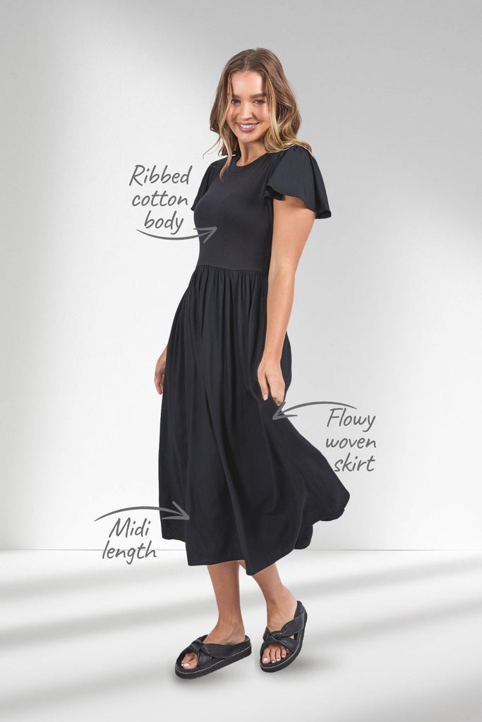 Foxwood Elle Dress Black From BoxHill