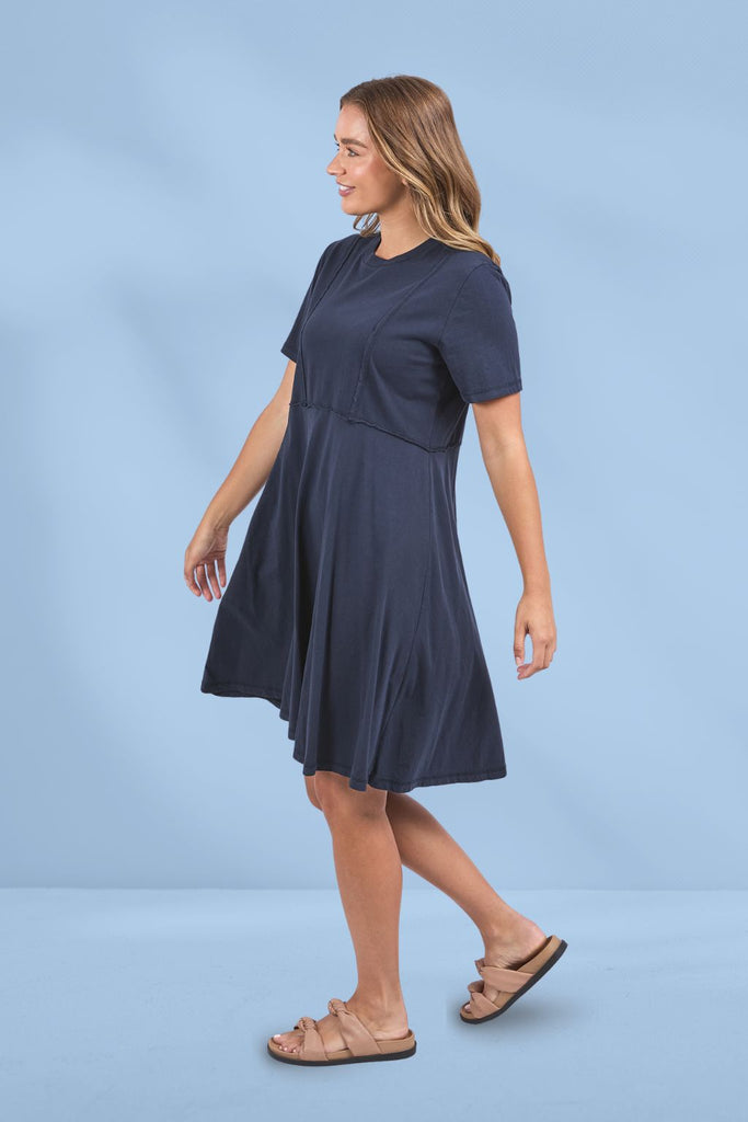 Foxwood Eva Dress Navy From BoxHill