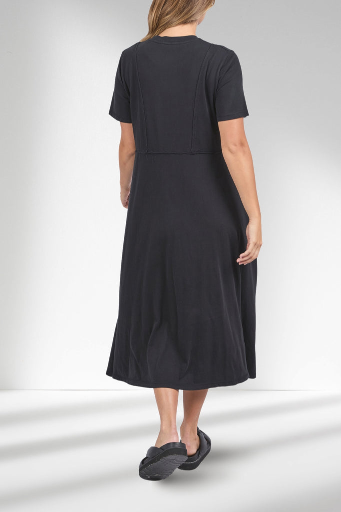Foxwood Eva Midi Dress Washed Black From BoxHill