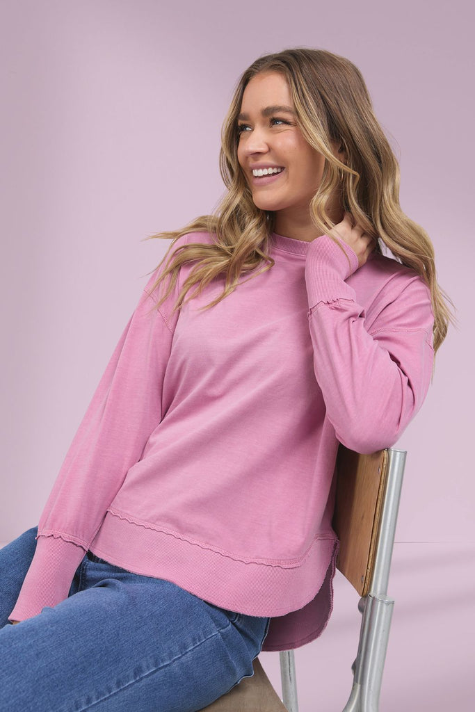 Foxwood Farrah Long Sleeve Rose Pink From BoxHill