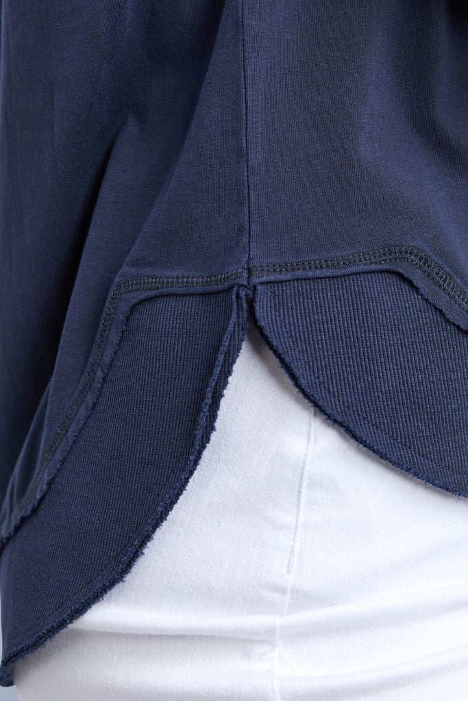 Foxwood Farrah Short Sleeve Tee Dark Sapphire From BoxHill