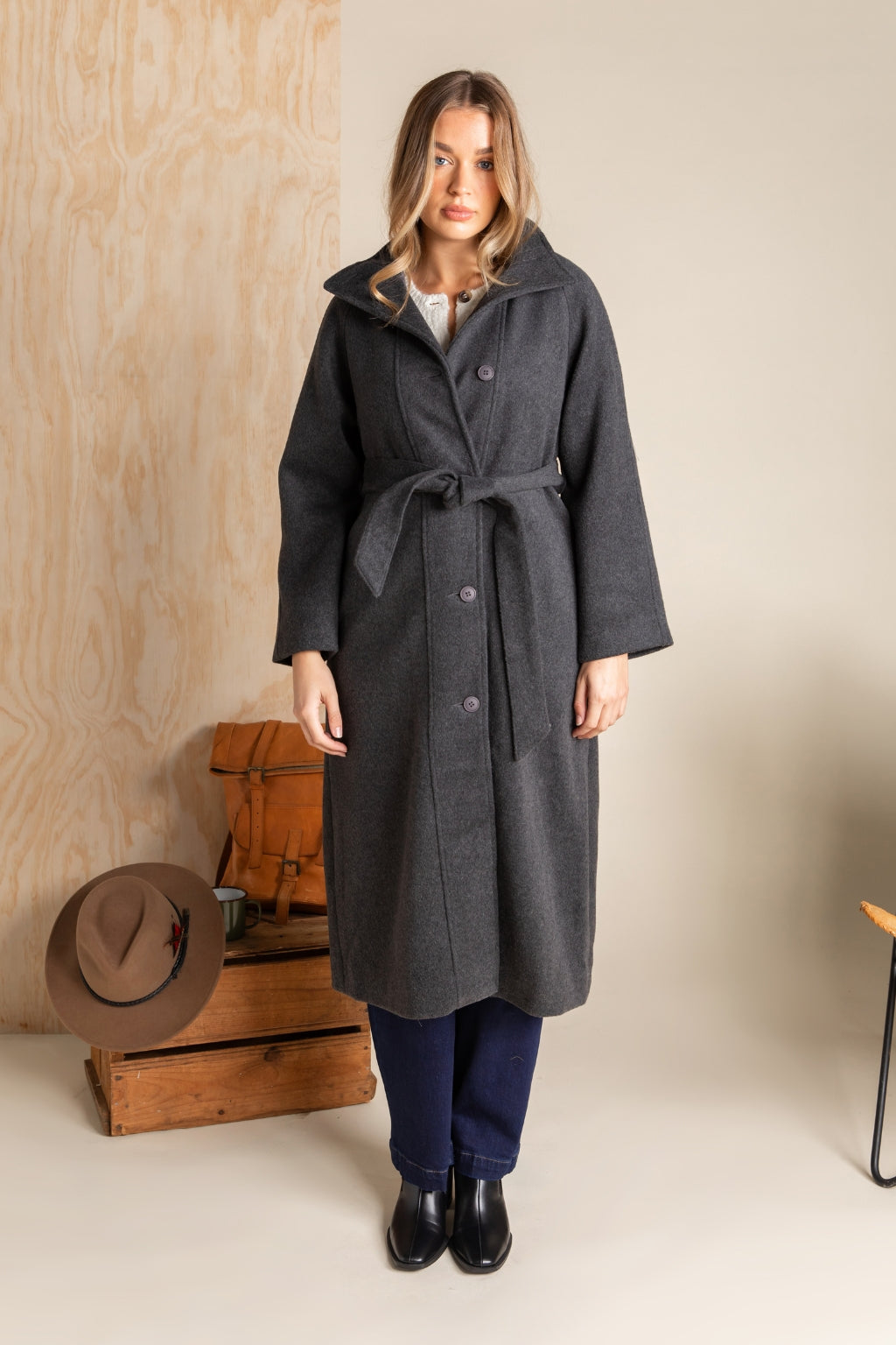 Foxwood Fermont Coat Charcoal Foxwood