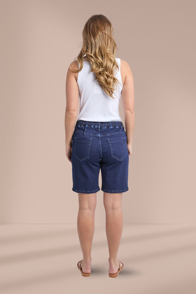 Foxwood Gabby Bermuda Shorts Dark Indigo From BoxHill
