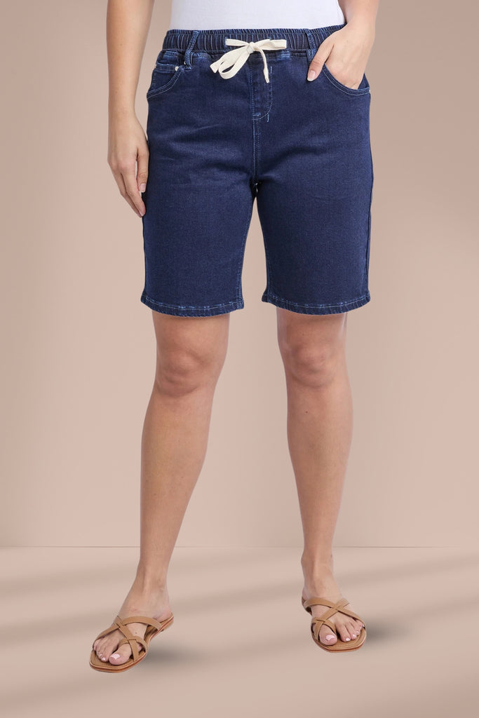 Foxwood Gabby Bermuda Shorts Dark Indigo From BoxHill