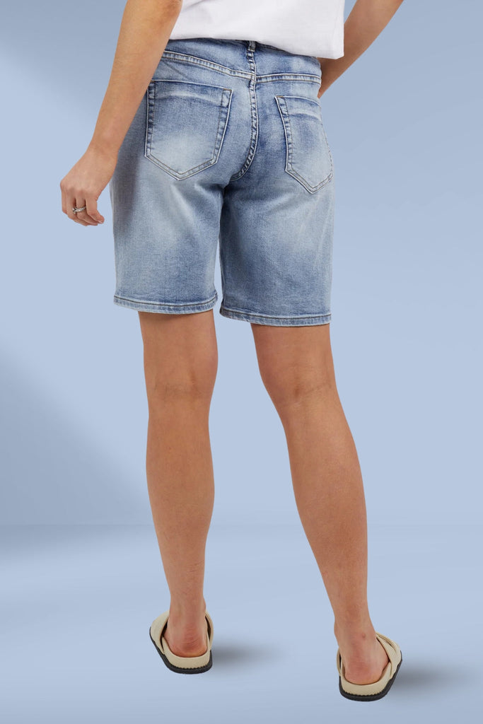 Foxwood Gabby Bermuda Shorts Mid Blue From BoxHill