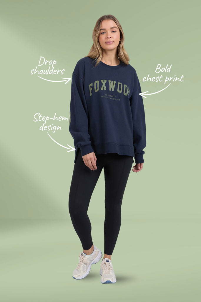 Foxwood Interval Crew Navy From BoxHill