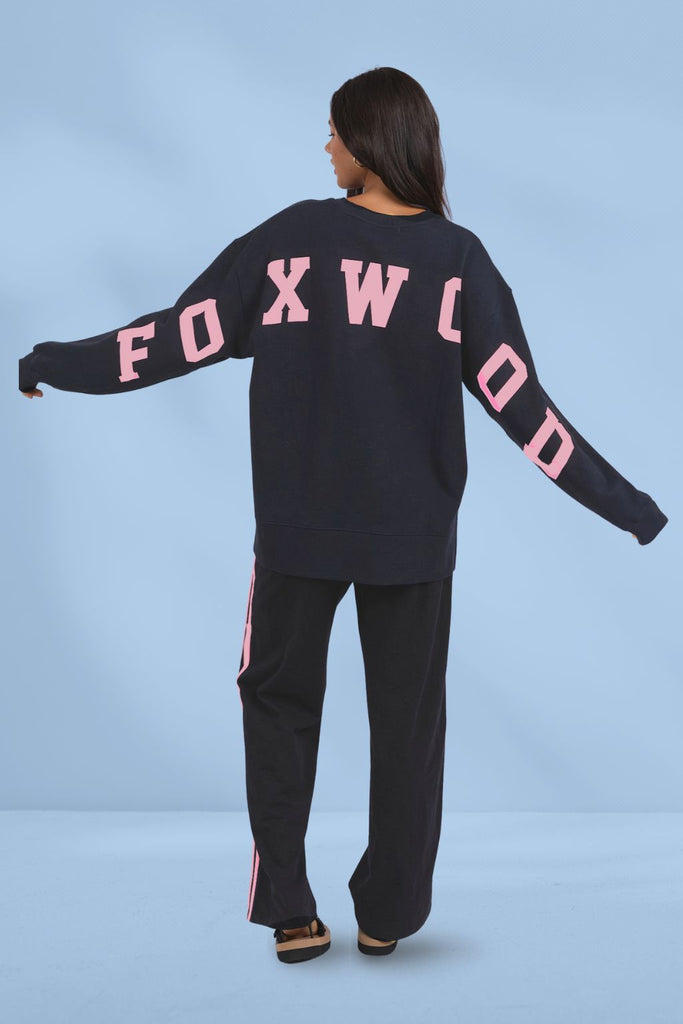 PRE-ORDER Foxwood Interval Neon Pink Crew Navy From BoxHill