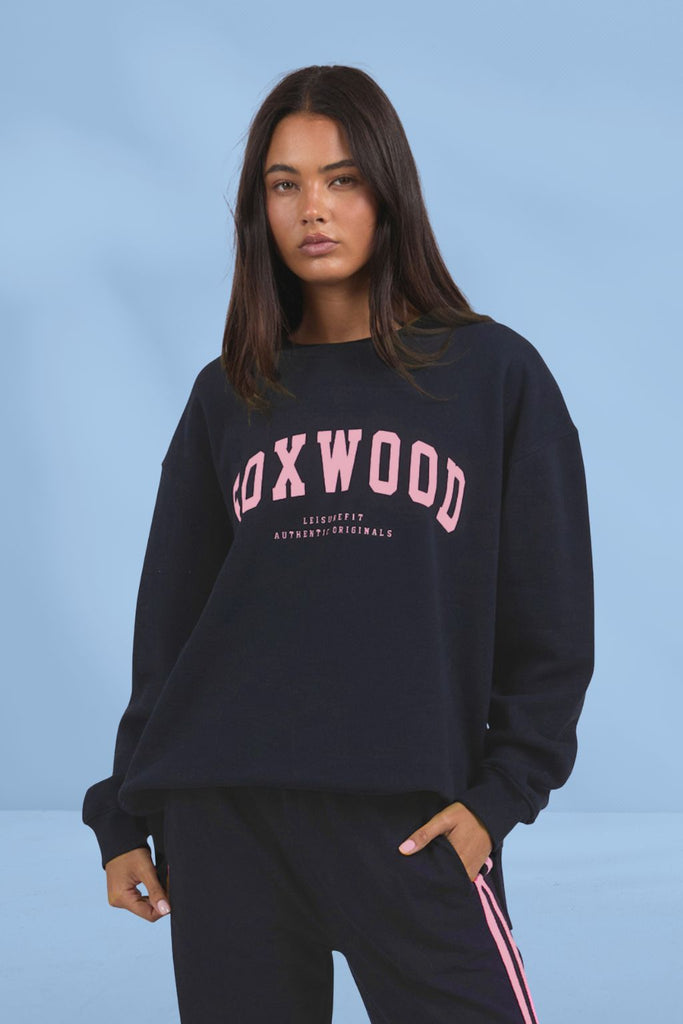 PRE-ORDER Foxwood Interval Neon Pink Crew Navy From BoxHill