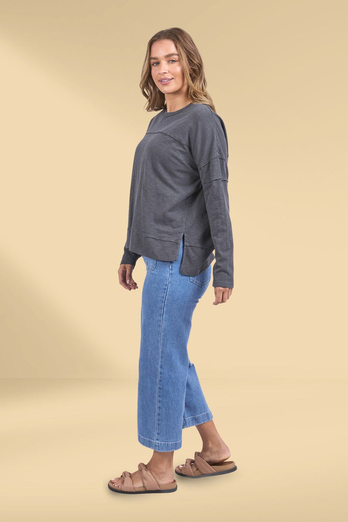 Foxwood Jayne Throw On Top Charcoal From BoxHill