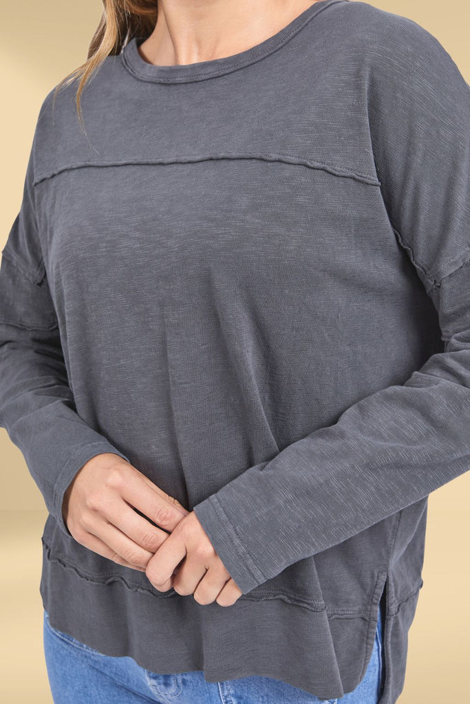 Foxwood Jayne Throw On Top Charcoal From BoxHill