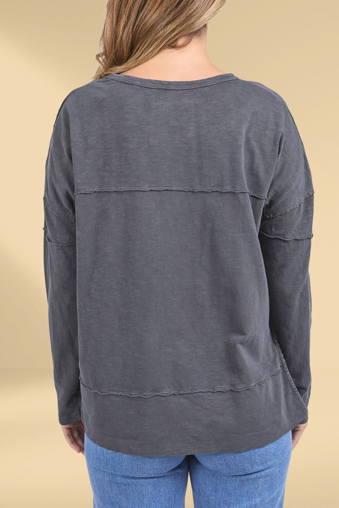 Foxwood Jayne Throw On Top Charcoal From BoxHill