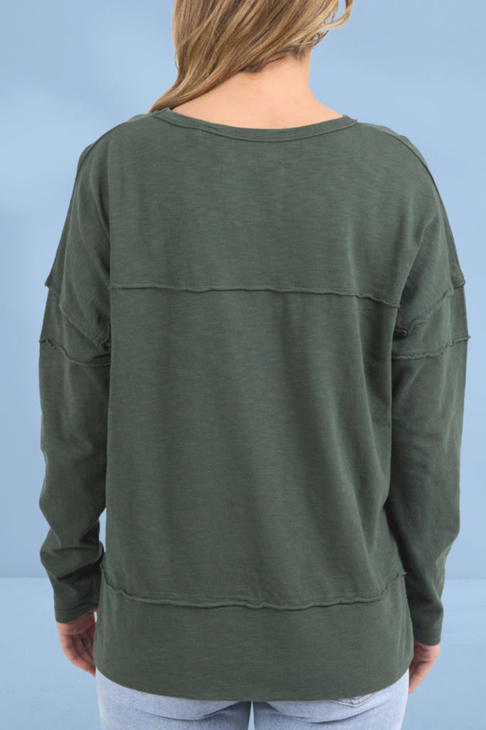 Foxwood Jayne Throw On Top Khaki From BoxHill